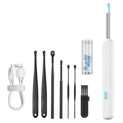 Ear Wax Removal Kit with Camera, Light and 6 Ear Spoons