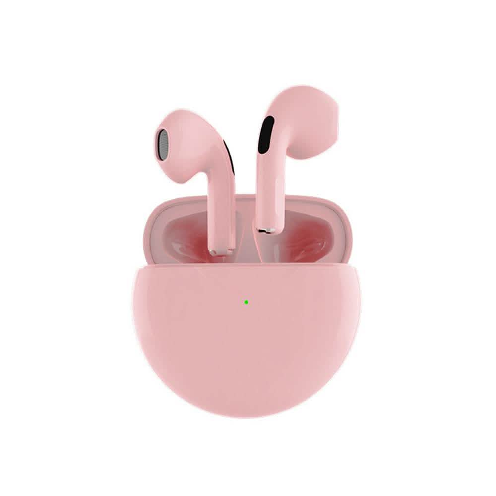Earphones With Round Charging Case