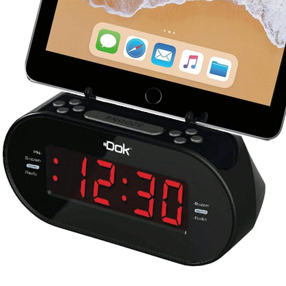 Easy Dok Alarm Clock with Universal Smart Phone Cradle