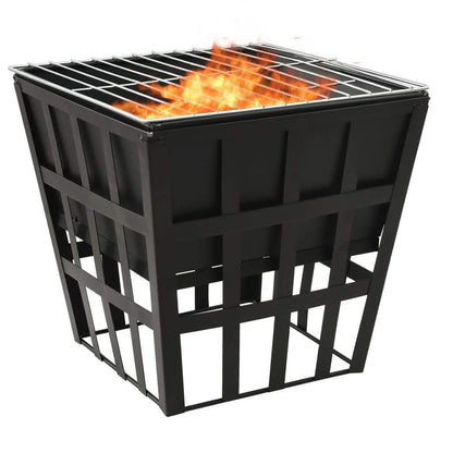 EBTOOLS 2-in-1 Steel Fire Pit and BBQ