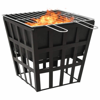 EBTOOLS 2-in-1 Steel Fire Pit and BBQ
