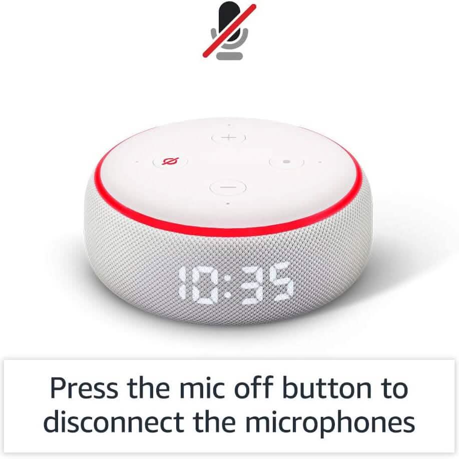 Echo Dot (3rd Gen) - Smart speaker with clock and Alexa  (Refurbished)