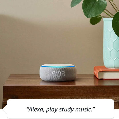 Echo Dot (3rd Gen) - Smart speaker with clock and Alexa  (Refurbished)