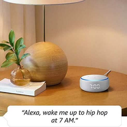 Echo Dot (3rd Gen) - Smart speaker with clock and Alexa  (Refurbished)
