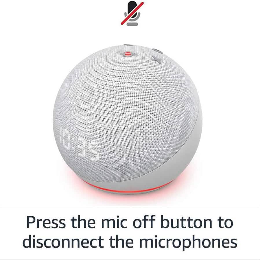 Echo Dot (4th Gen) | Smart Speaker With Clock and Alexa  (Refurbished)