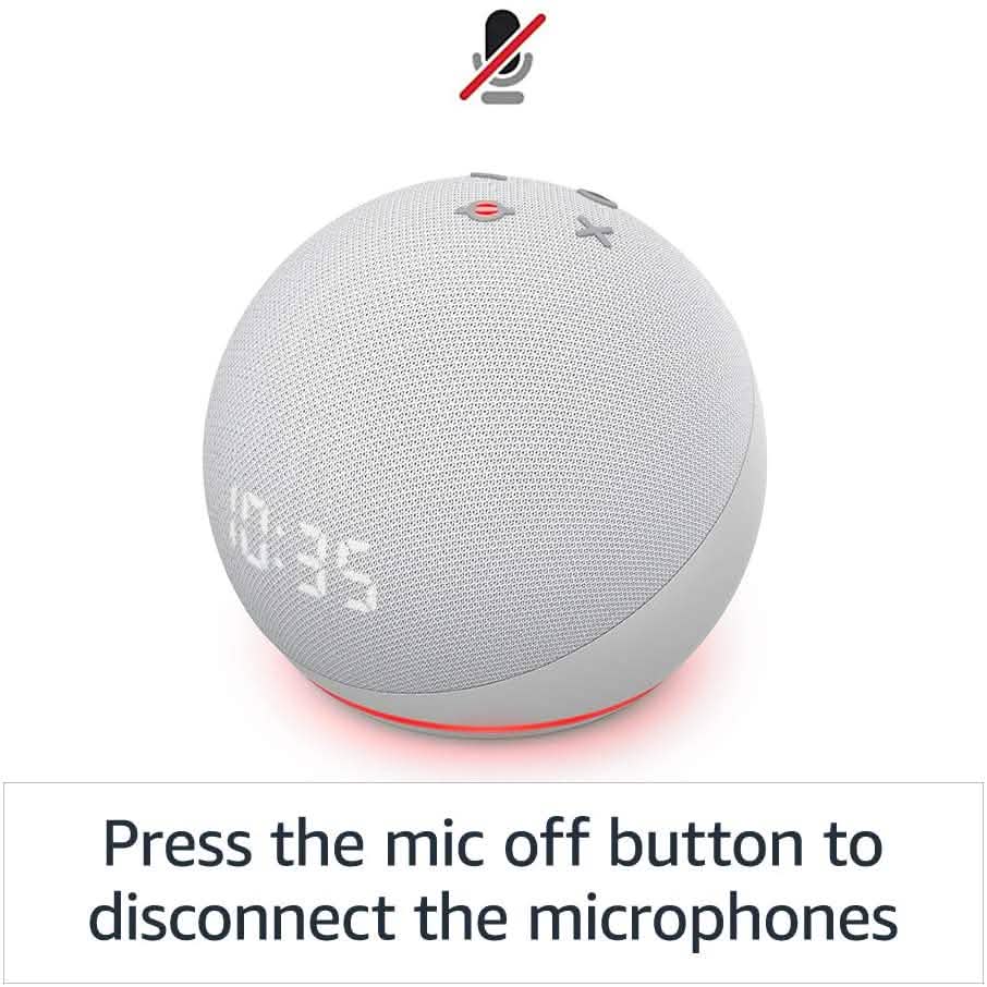 Amazon Echo Dot 4th Gen Smart speaker with clock and Alexa