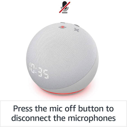 Amazon Echo Dot 4th Gen Smart speaker with clock and Alexa