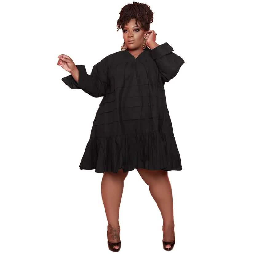 Echoine Women's Oversized Loose Ladies Midi Dress