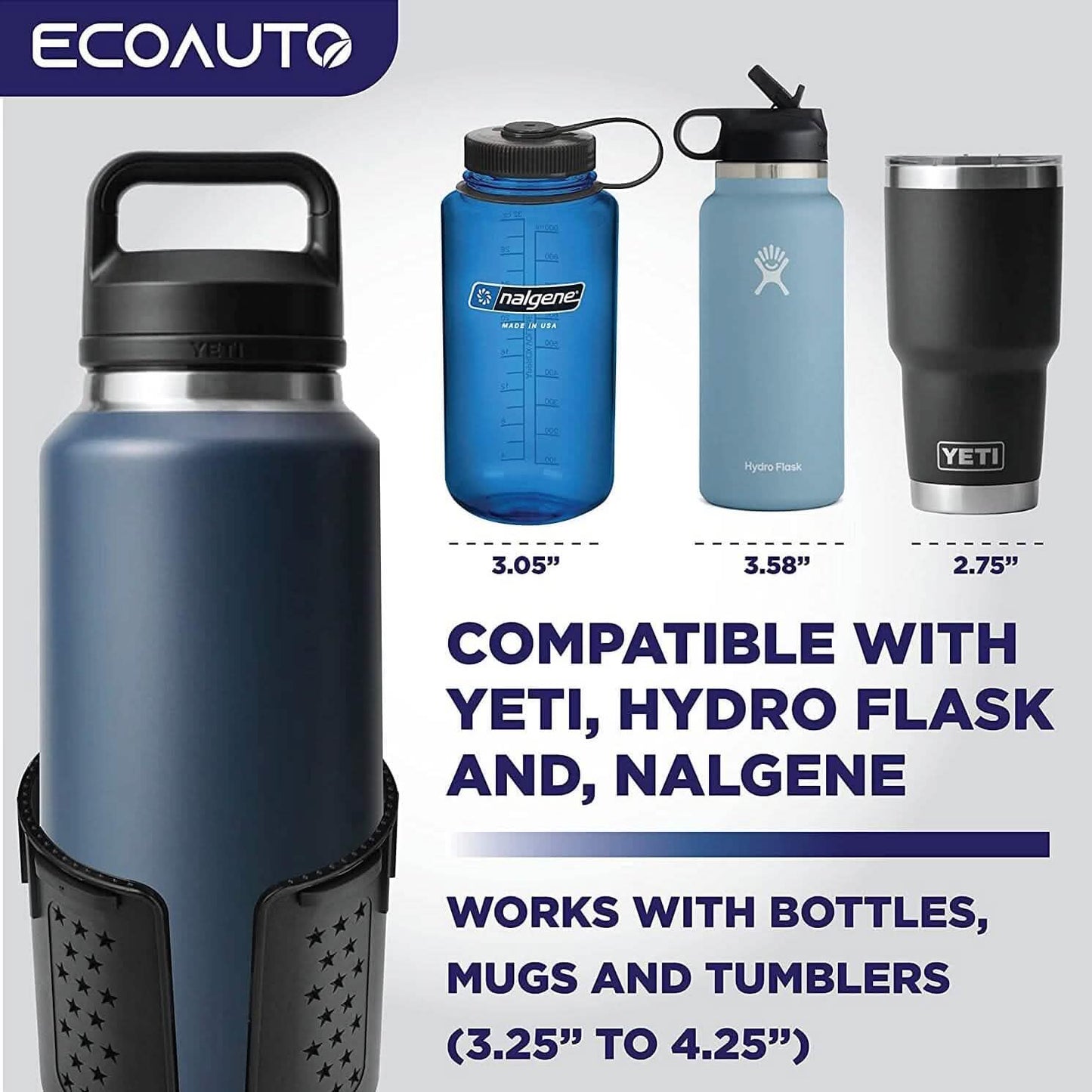 EcoAuto Cup Holder Expander for Car