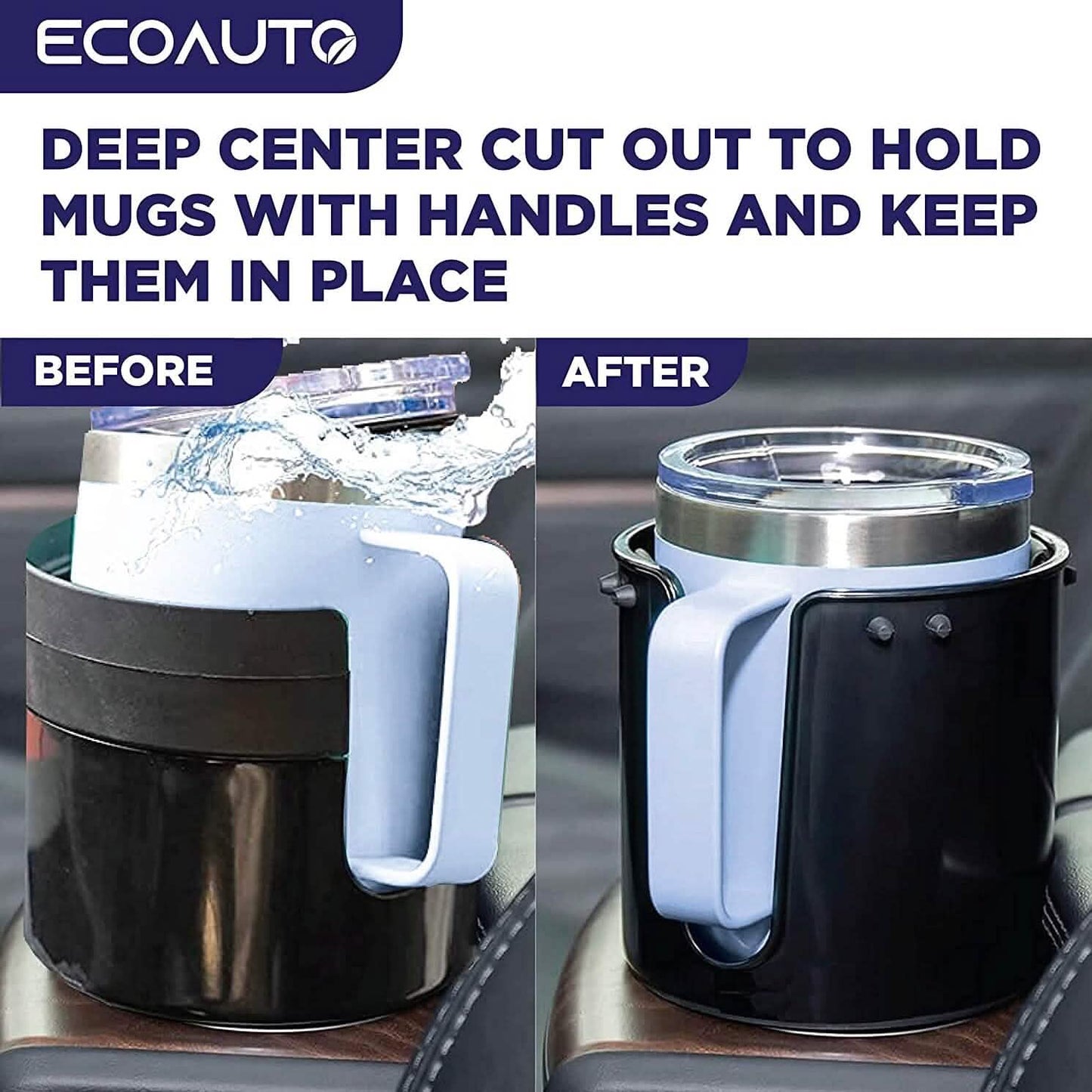 EcoAuto Cup Holder Expander for Car