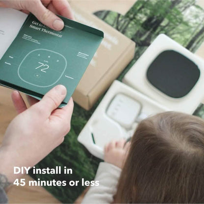 ecobee New Smart Thermostat Enhanced - Programmable Wifi Thermostat - Works with Siri, Alexa, Google Assistant - Energy Star Certified - Smart Home  (Refurbished)