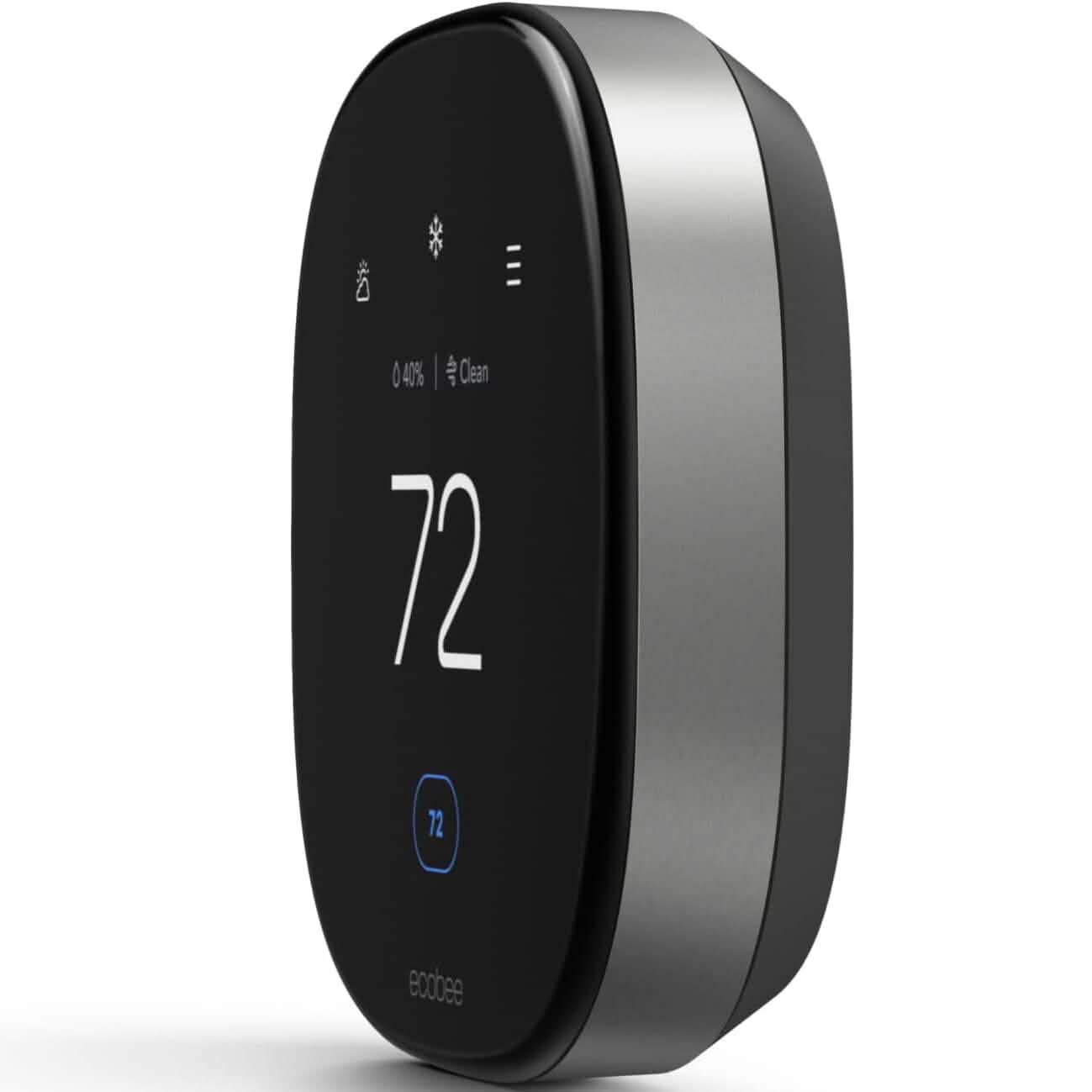 ecobee New Smart Thermostat Premium with Smart Sensor and Air Quality Monitor  (Refurbished)