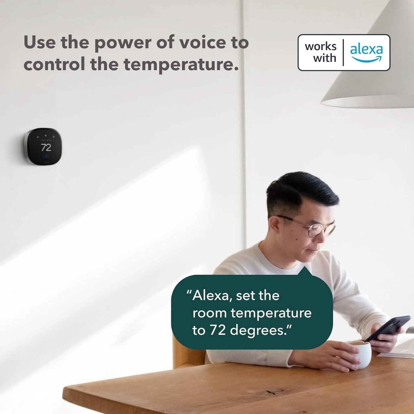 ecobee New Smart Thermostat Premium with Smart Sensor and Air Quality Monitor  (Refurbished)