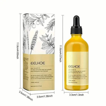 Hair Growth Oil & Scalp Treatment Plant Extract for Dry Damaged Hair