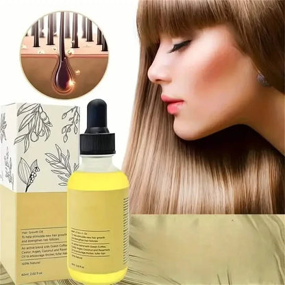 Hair Growth Oil & Scalp Treatment Plant Extract for Dry Damaged Hair