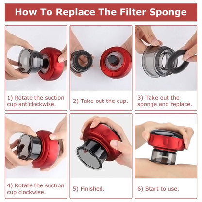 Electric Back Scraping Machine Vacuum Therapy Cupping Device