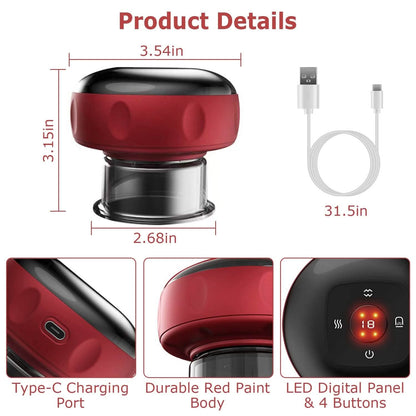 Electric Back Scraping Machine Vacuum Therapy Cupping Device