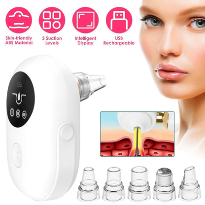 Electric Blackhead Comedone Extractor Tool Facial Pore Cleaner