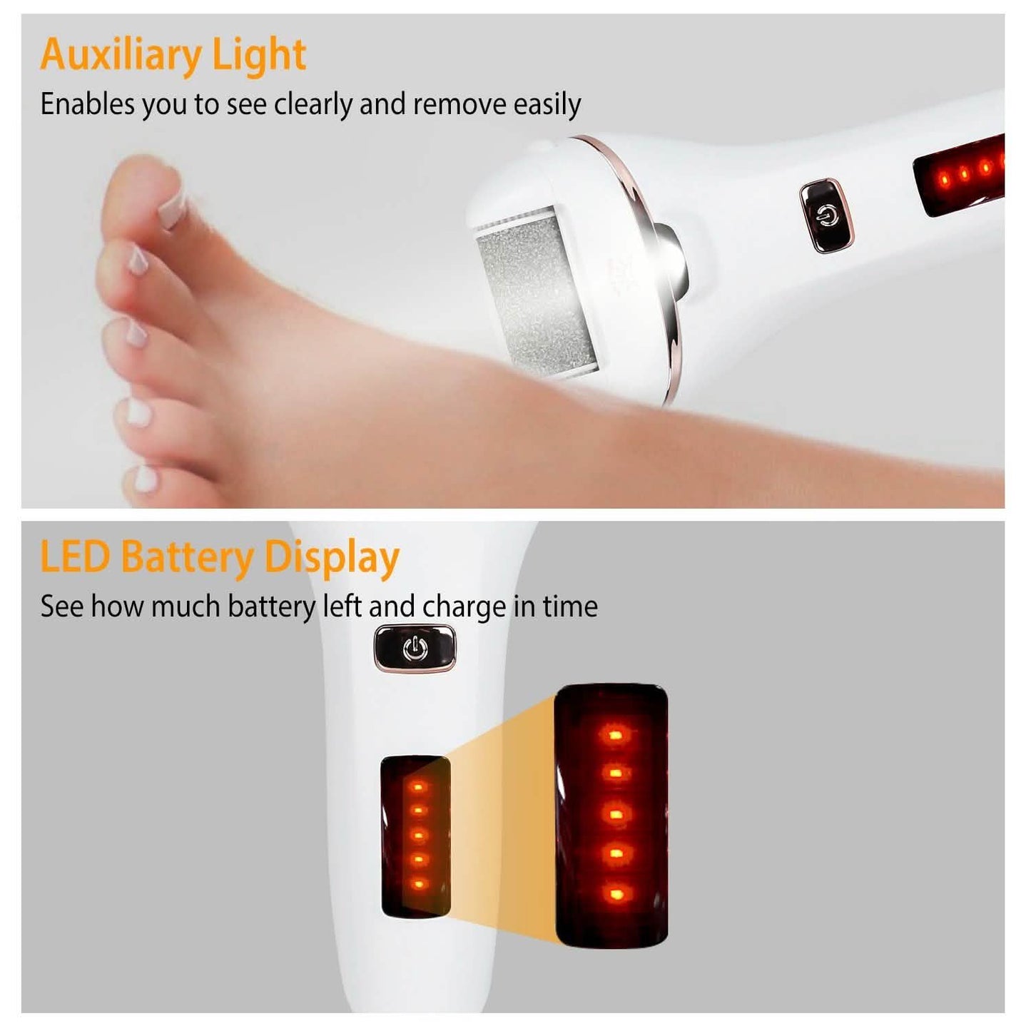 Electric Callus Remover USB Rechargeable Foot Scrubber