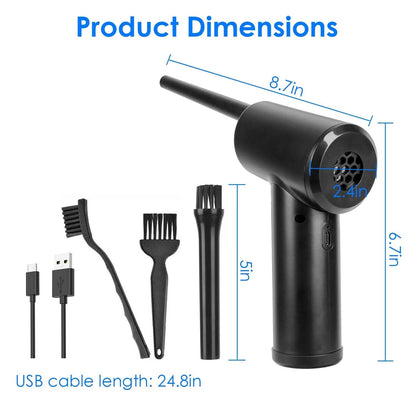 Electric Cordless Air Duster Blower for Computer Keyboard