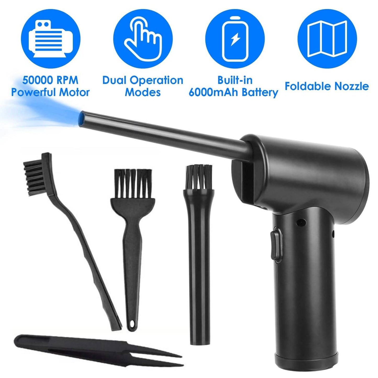 Electric Cordless Air Duster Blower for Computer Keyboard