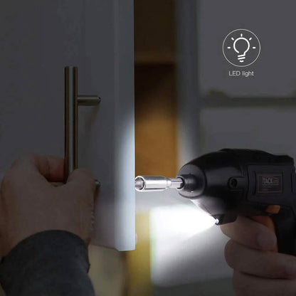 Electric Cordless Screwdriver Rechargeable with LED Light