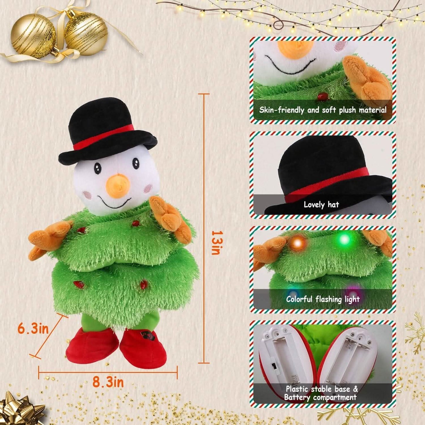 Electric Dancing Singing Plush Toy