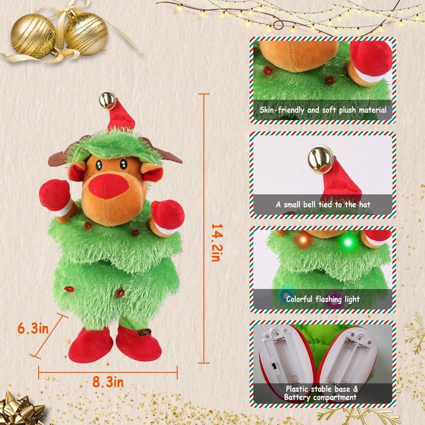 Electric Dancing Singing Plush Toy