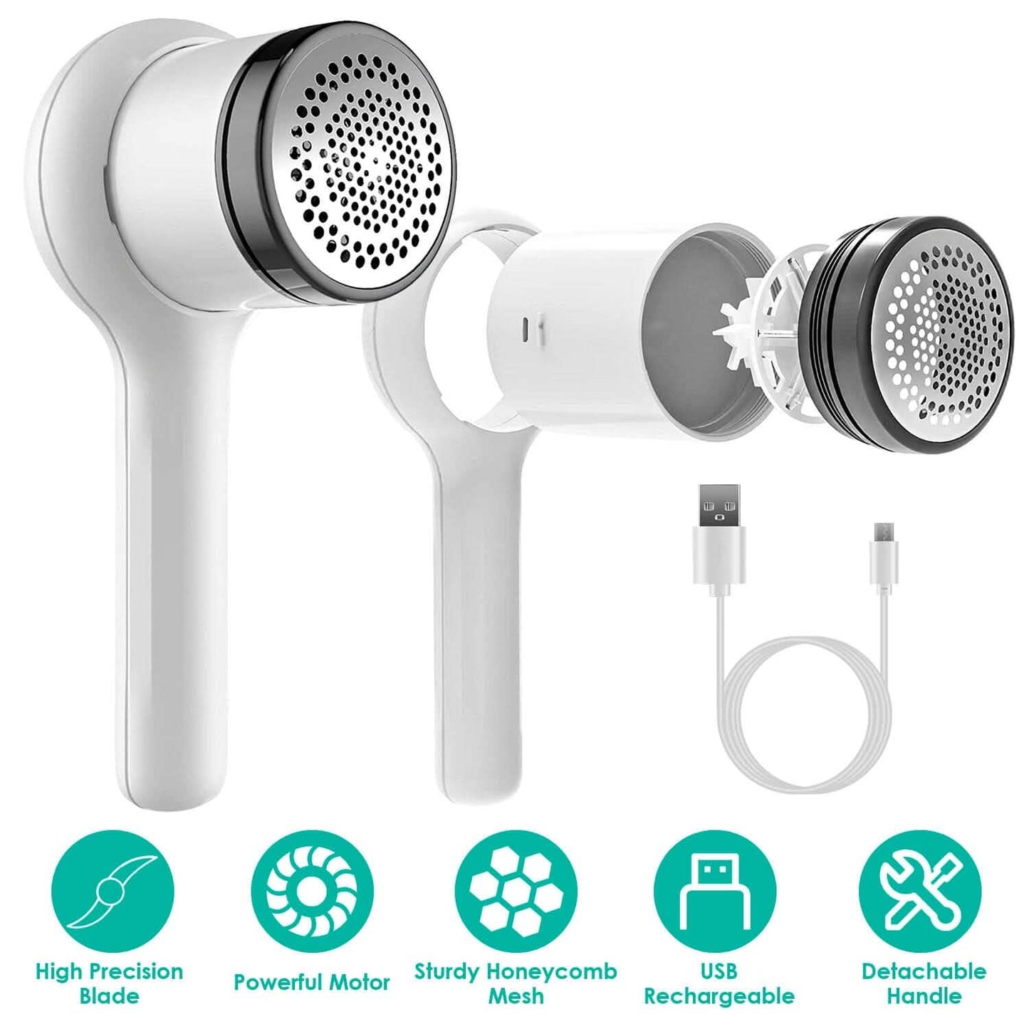 Electric Fuzz Pilling Trimmer Sweater Shaver with Detachable Handle