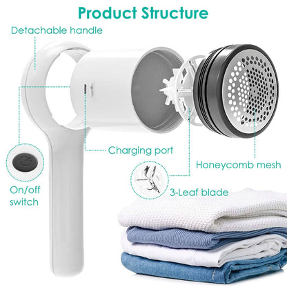 Electric Fuzz Pilling Trimmer Sweater Shaver with Detachable Handle