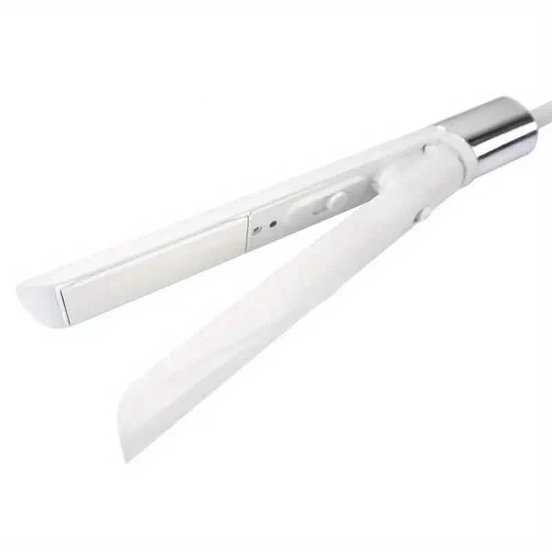 Electric Hair Straightener and Curler with Ceramic Plates