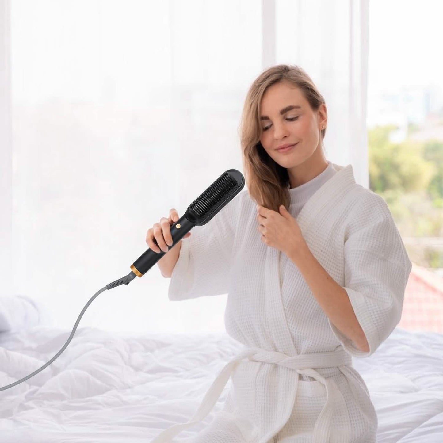 Electric Hair Straightener Brush
