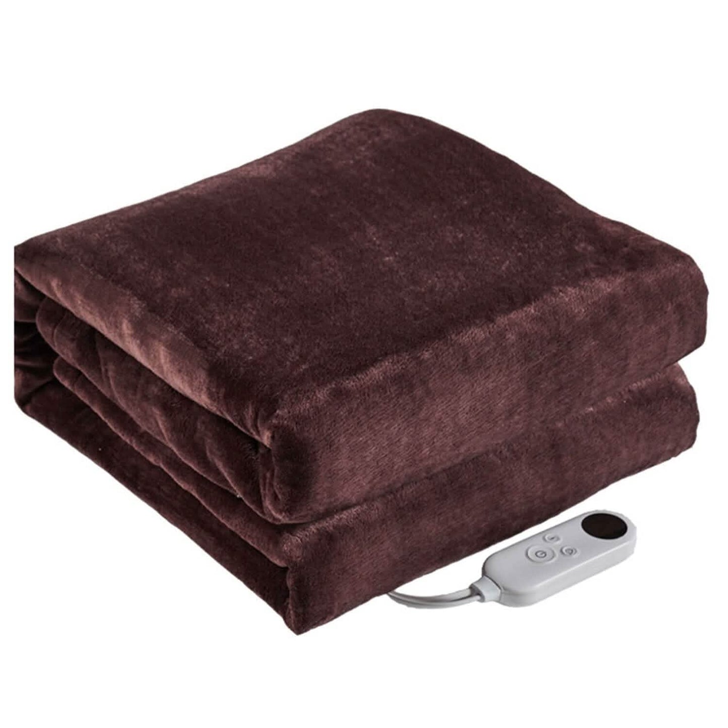 Electric Heated Flannel Throw Blanket
