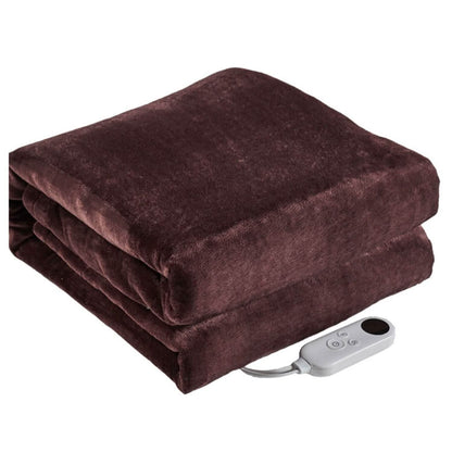 Electric Heated Flannel Throw Blanket