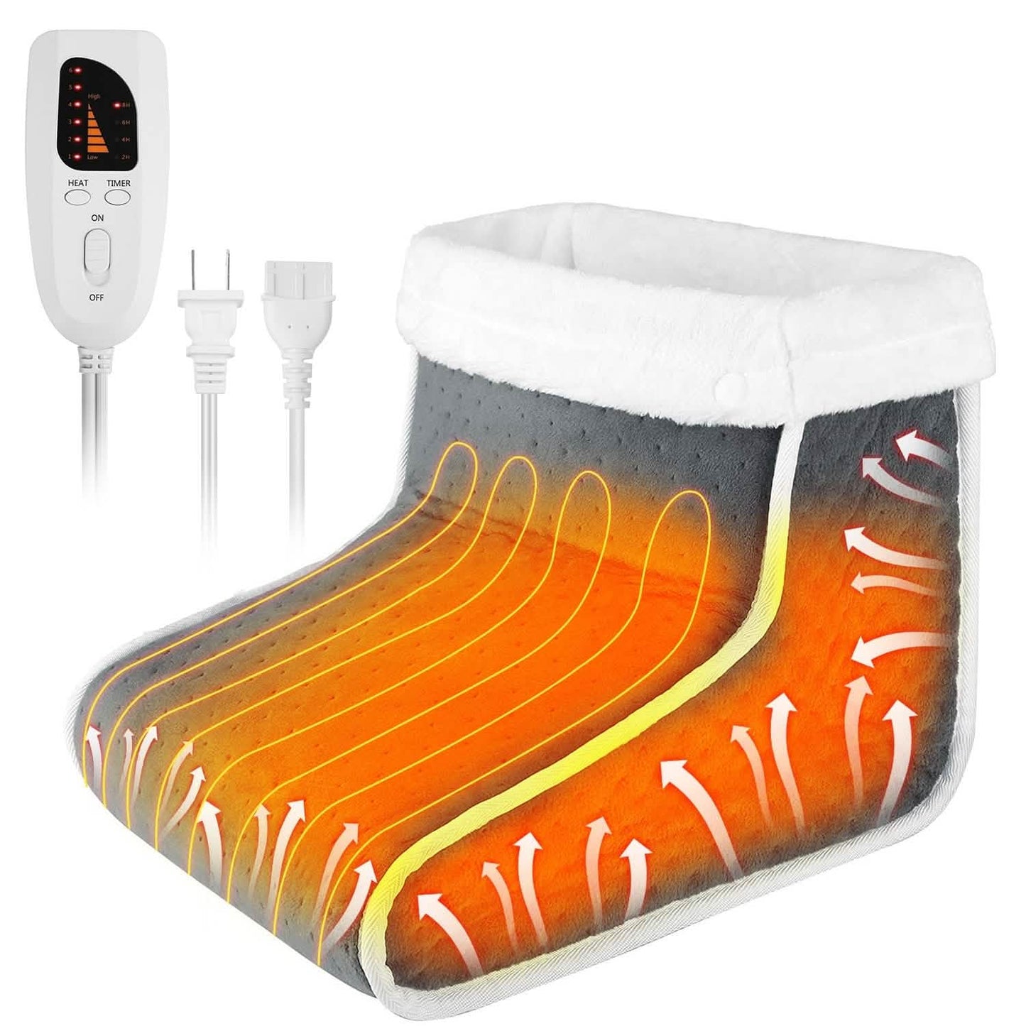 Electric Heated Foot Warmer with 6 Level Heating 4 Level Timing
