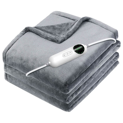 Electric Heated Throw Flannel Heated Blanket