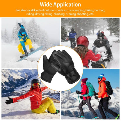 Electric Heated Touchscreen Thermal Gloves Leather USB Plug