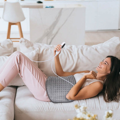 Electric Heating Pad for Back Abdomen Shoulder with 10 Adjustable Temperature Smart Timer Setting