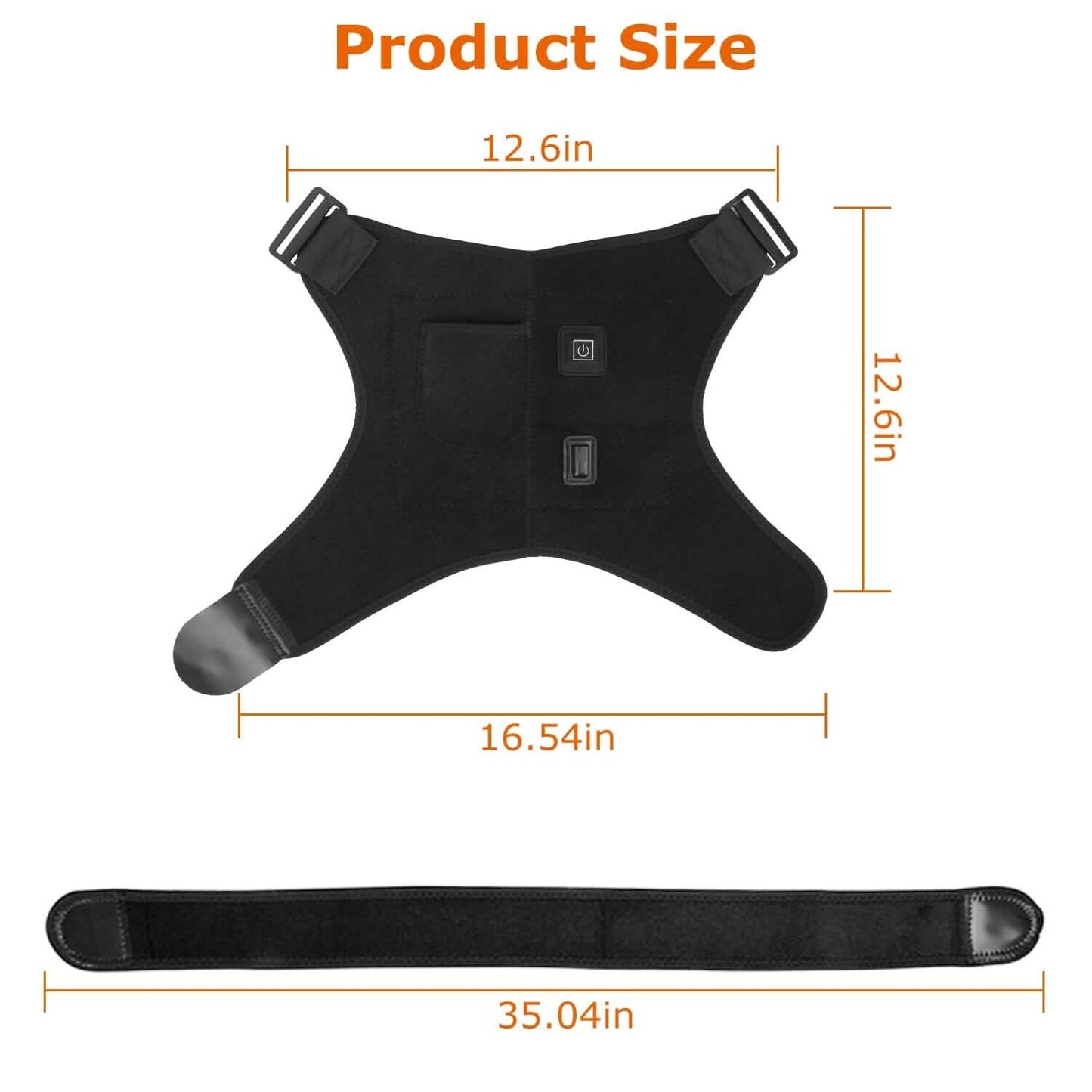 Electric Heating Pad Therapy Shoulder Heating Wrap Compression Sleeve