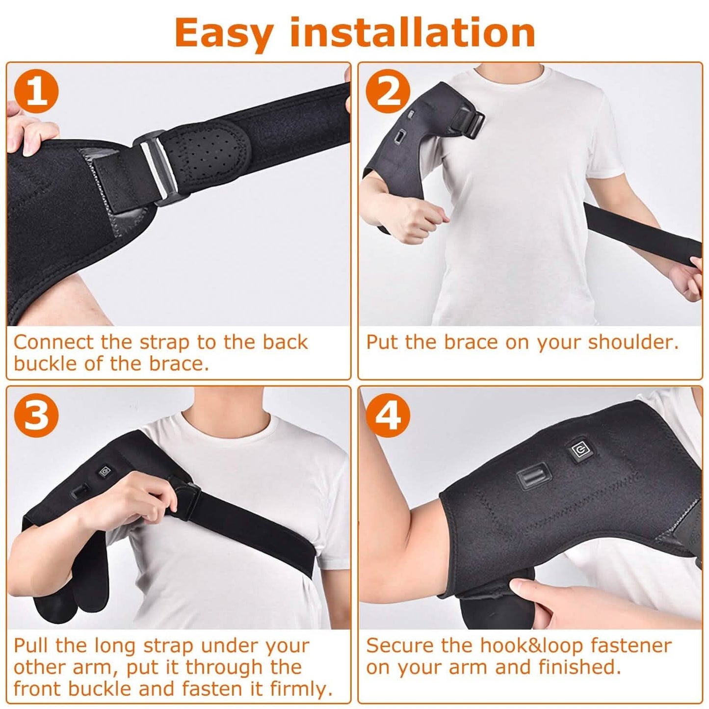 Electric Heating Pad Therapy Shoulder Heating Wrap Compression Sleeve