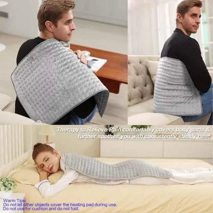Electric Heating Pads, Washable Heated Blanket for Back Pain Muscle Pain Relieve