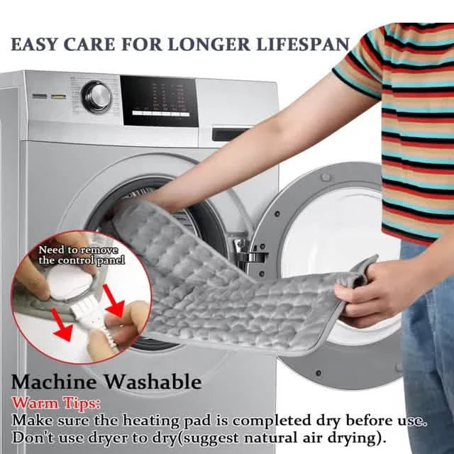 Electric Heating Pads, Washable Heated Blanket for Back Pain Muscle Pain Relieve