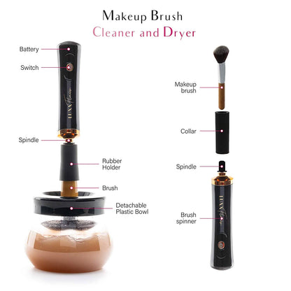 Electric Makeup Brush Cleaner and Dryer Machine