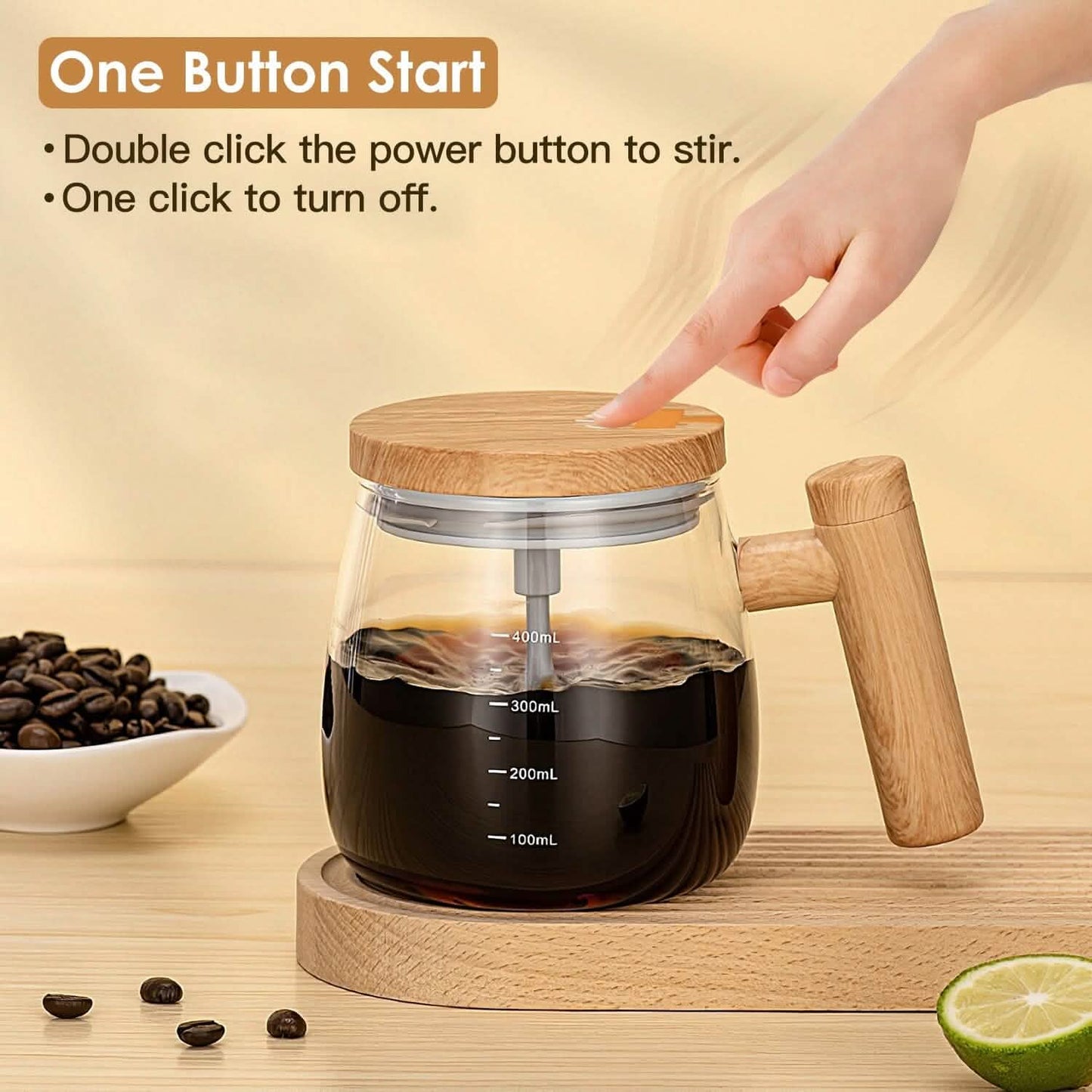 Electric Mixing Mug 400ML High Speed Mixing Cup