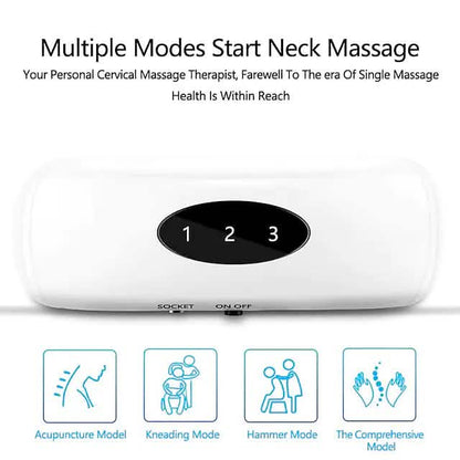 Electric Neck Massager and Pulse Back 6 Modes Power Control