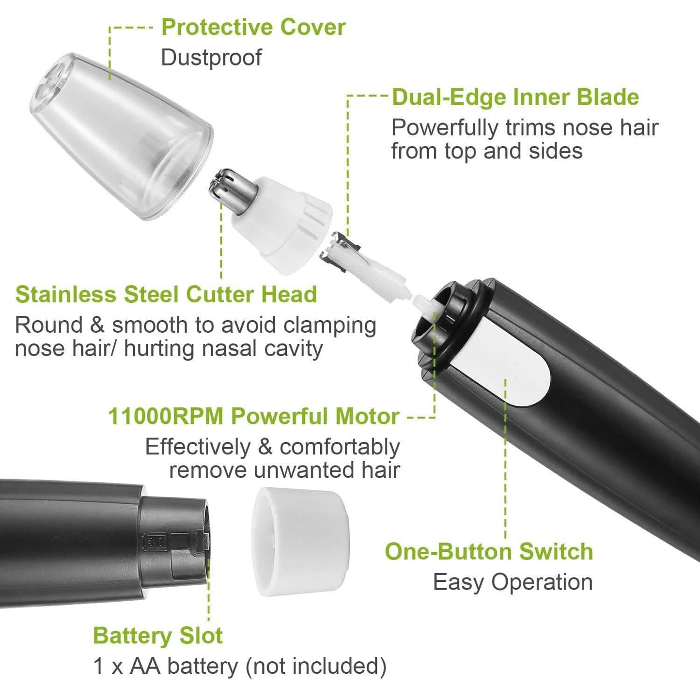 Electric Nose Ear Hair Trimmer