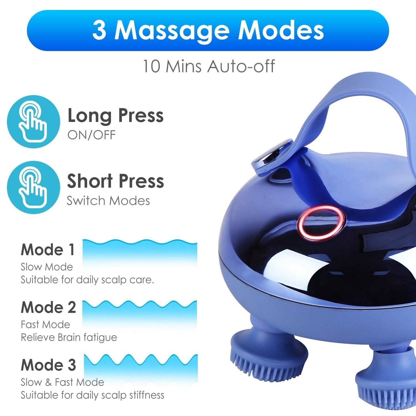 Electric Rechargeable Scalp Massager