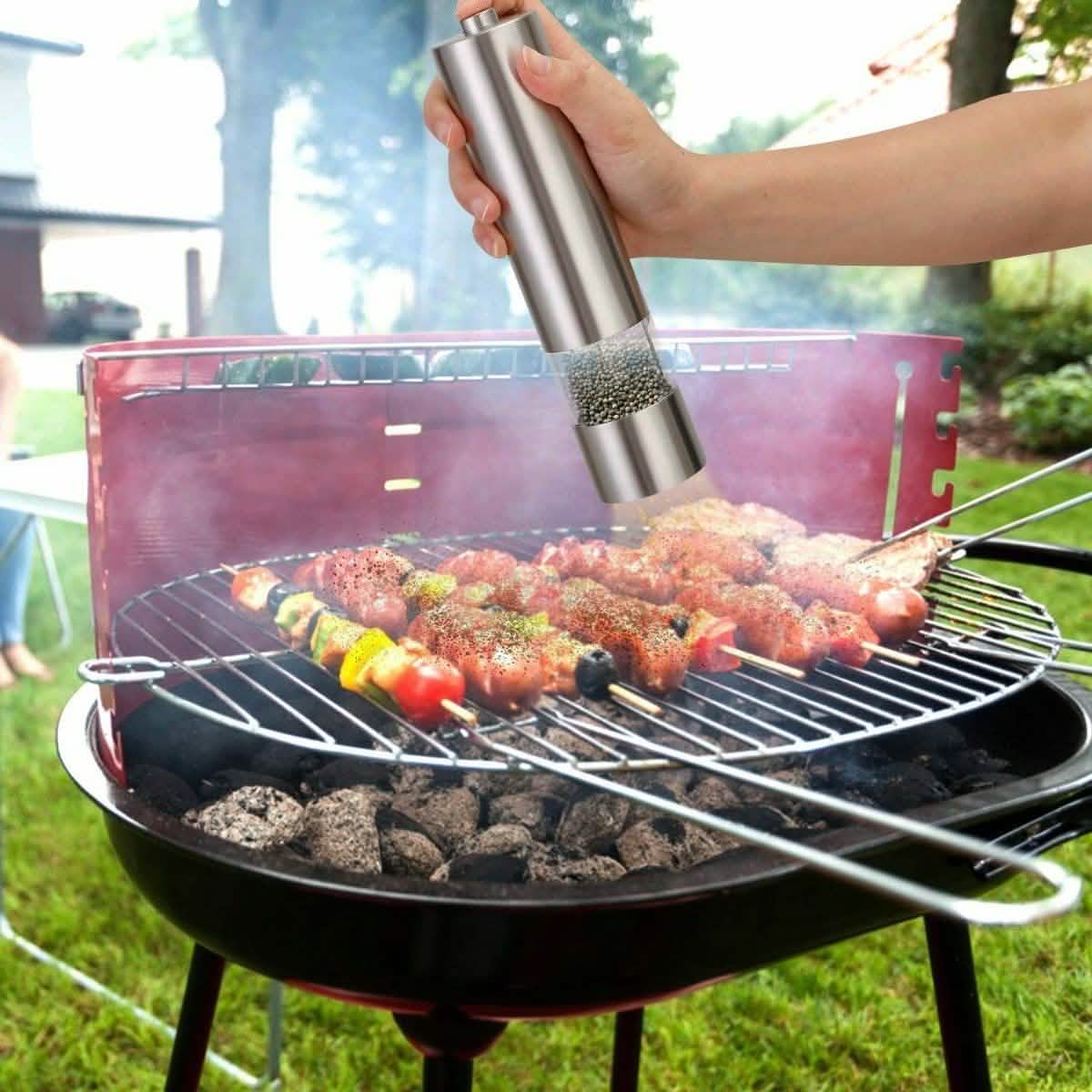 Electric Salt Pepper Grinder with Light Adjustable Coarseness