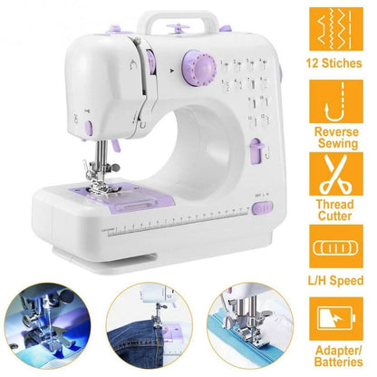 Electric Sewing Machine 12 Stitches with Foot Pedal