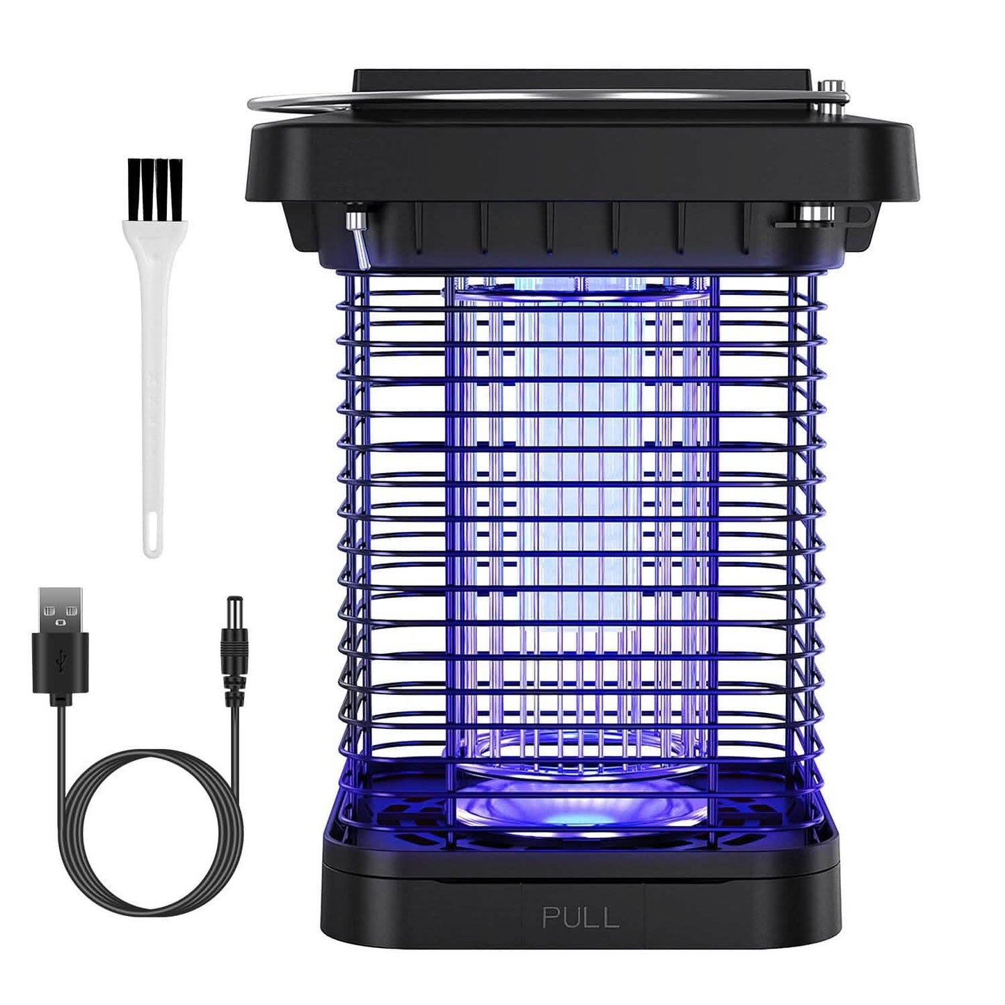 Electric Solar Powered Bug Zapper Lamp IP65 Waterproof for Indoor and Outdoor